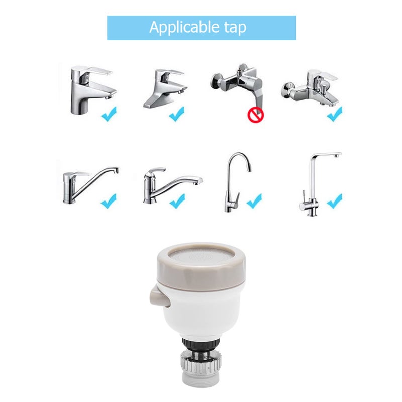 Estink Kitchen Water Filter Faucet, 360 Degree Rotatable Adjustable Water Filter Tap Home Flexible Water Saving Faucet Sprayer Swivel Faucet Spray for Kitchen Bathroom, 2.17 * 3.35in, 3 - Image 2